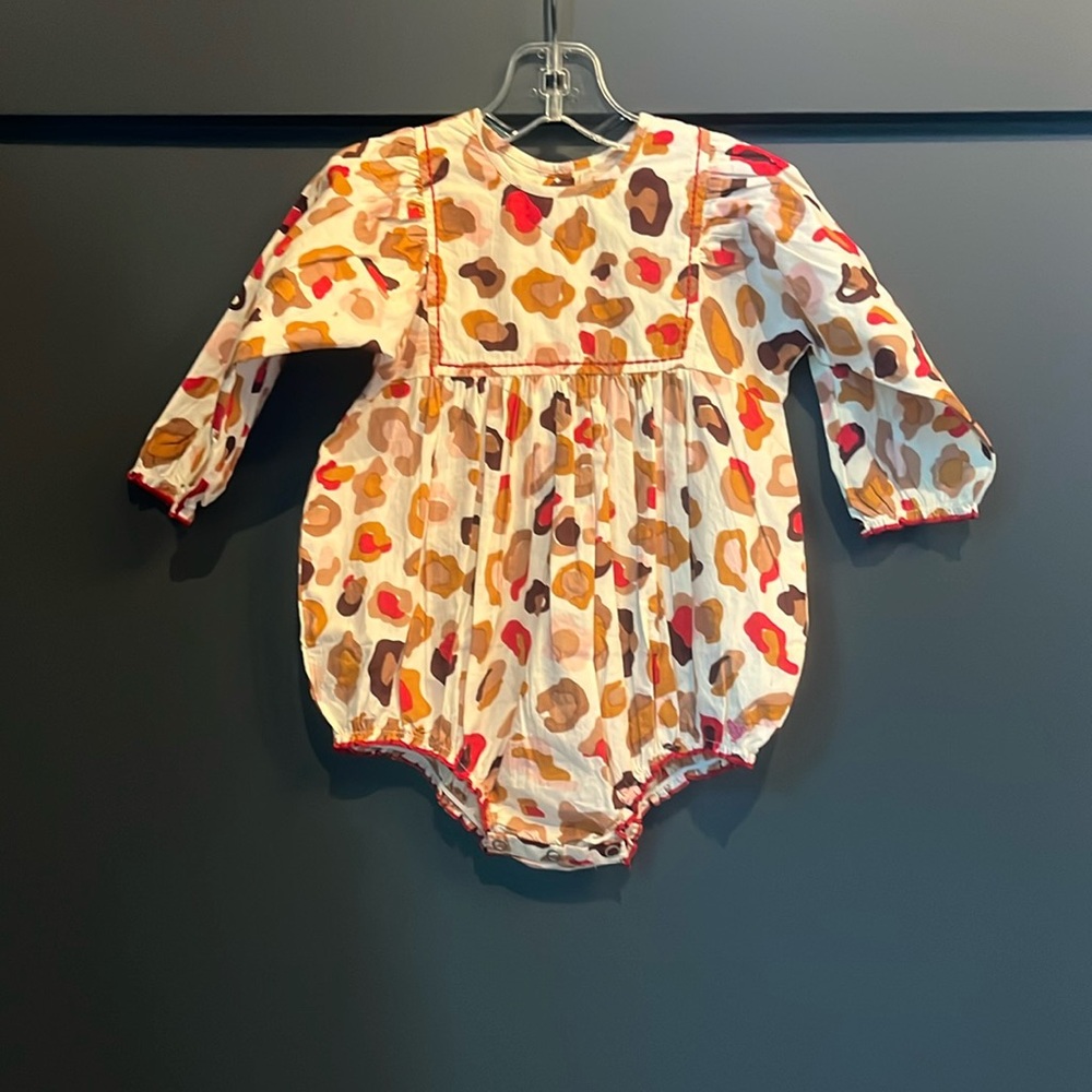 Pink Chicken Baby Arianna Bubble - Multi Leopard Size 18-24m